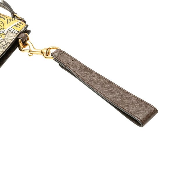 GUCCI Authentic Brown Leather Clutch Bag - Picture 4 of 11